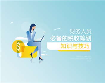 财务人员必备的税收筹划知识与技巧